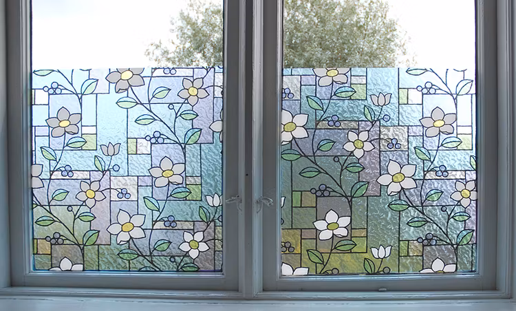 Insynsskydd BLOMMOR fönsterfilm
