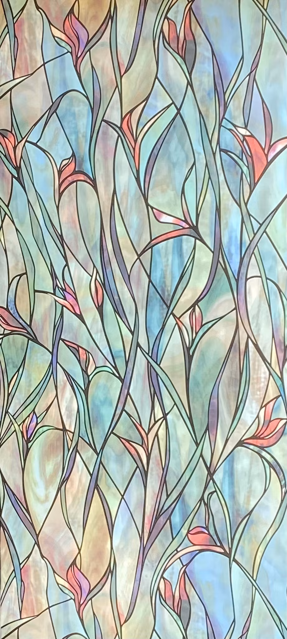 Insynsskydd blyinfattat glas