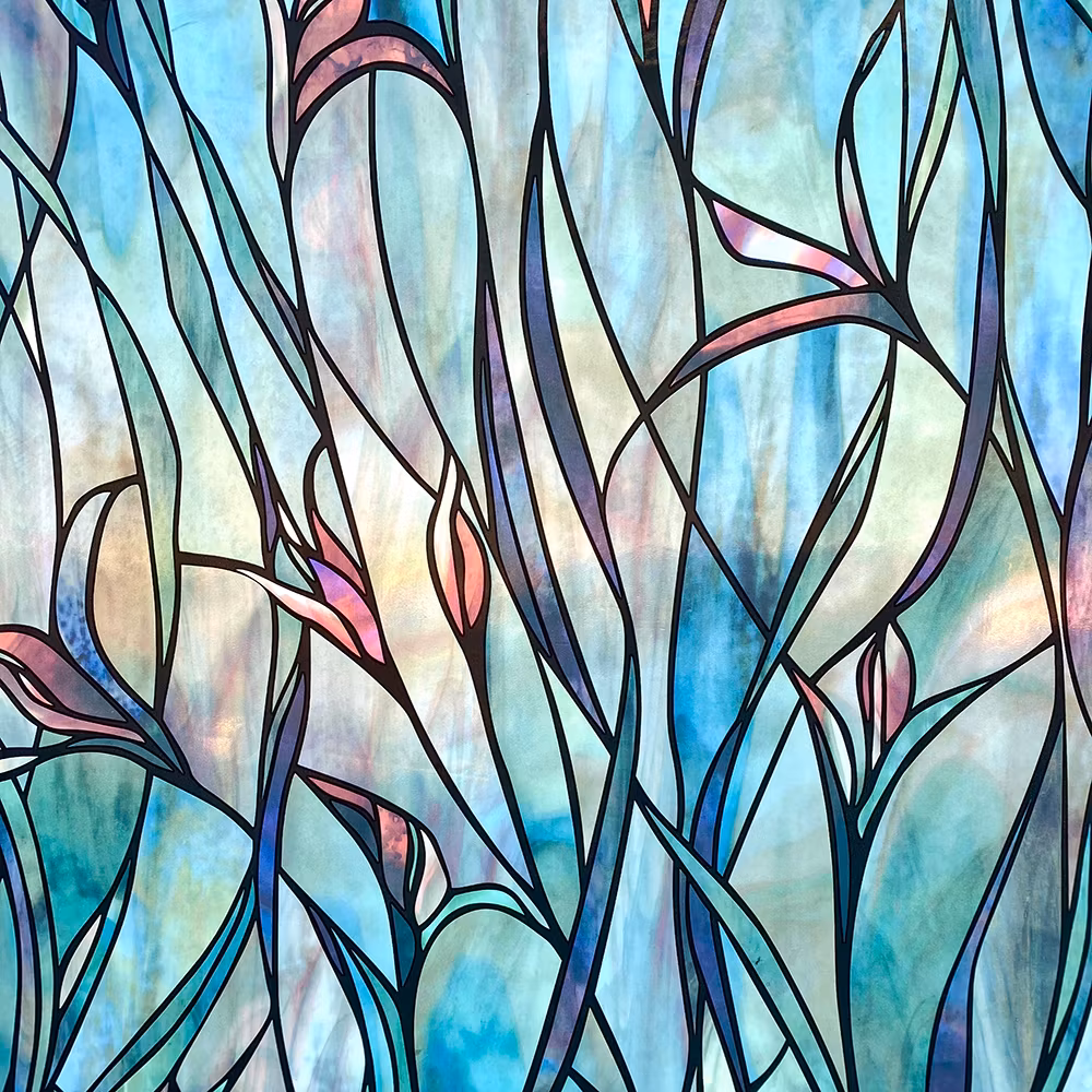 Insynsskydd blyinfattat glas