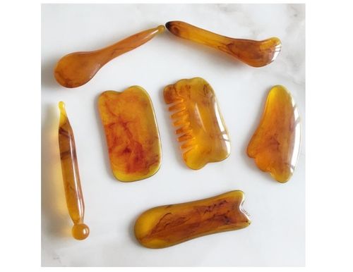 Gua sha - Skrapmassage set 7 delar
