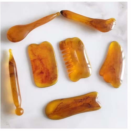 Gua sha - Skrapmassage set 7 delar