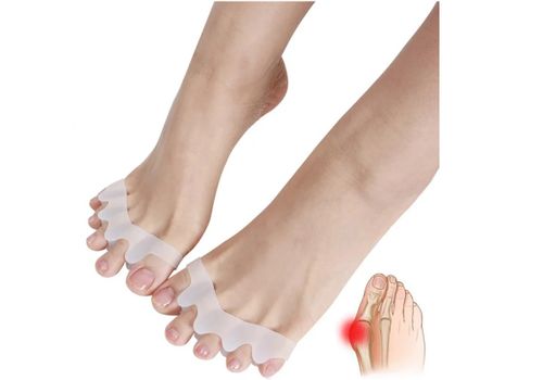 Tåavskiljare för Hallux valgus 1 par Vit Vit