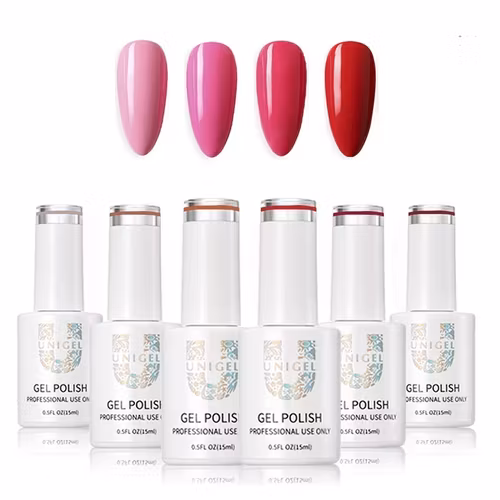 Färgset 01 UV Gel Nail Polish - 4st färger 10ml