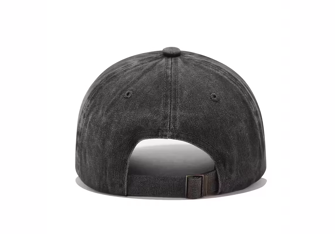 Vintage tvättad keps - Svart