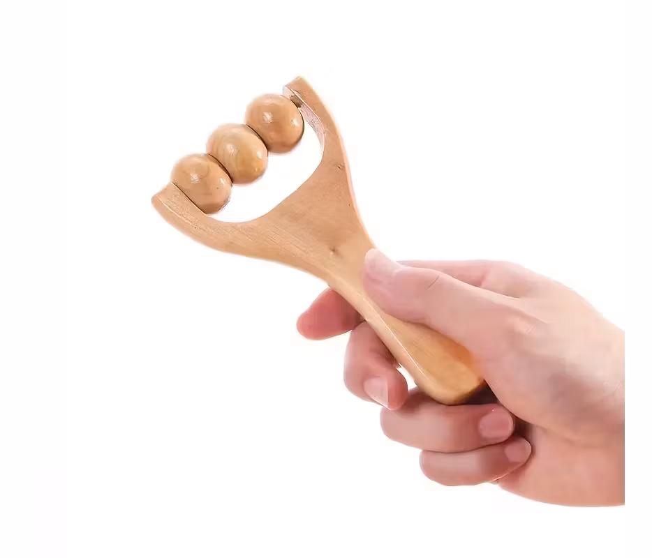 Massagerullar i Trä 2-pack