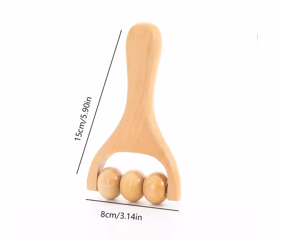 Massagerullar i Trä 2-pack