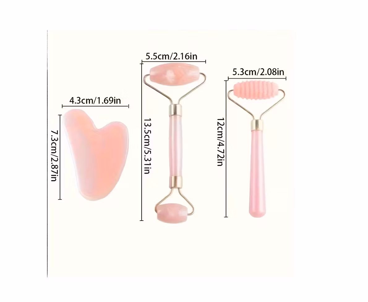 Gua Sha skrapverktyg - Set om 3 verktyg