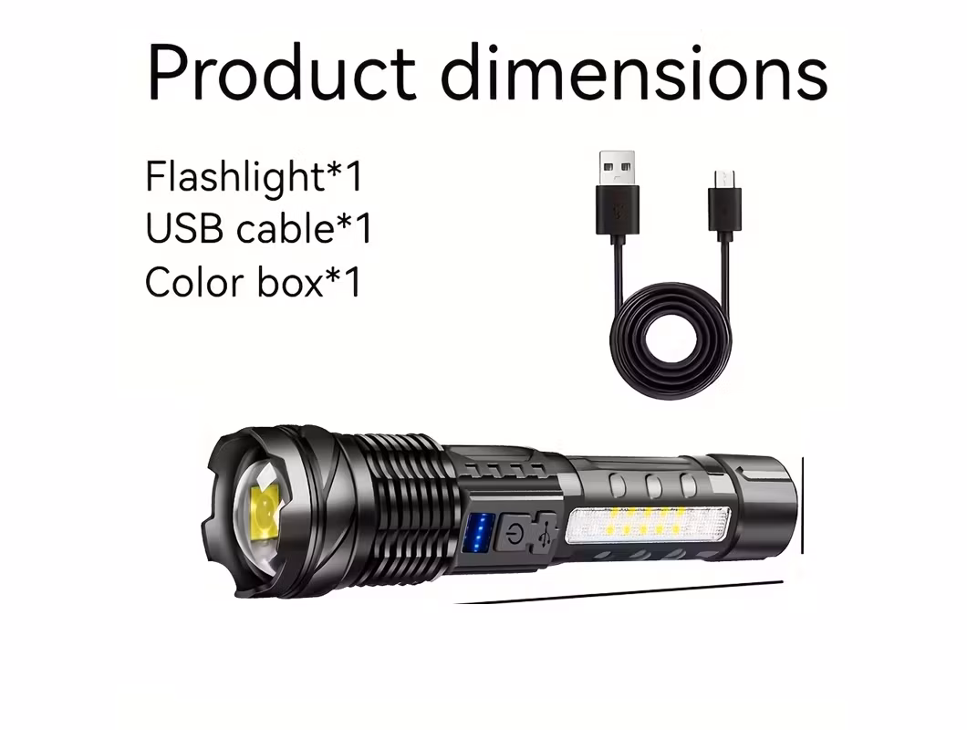 Led Ficklampa Uppladdningsbar