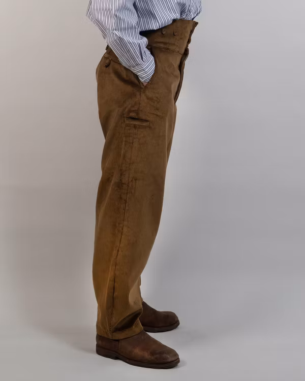 Byxa, manchester, hög midja