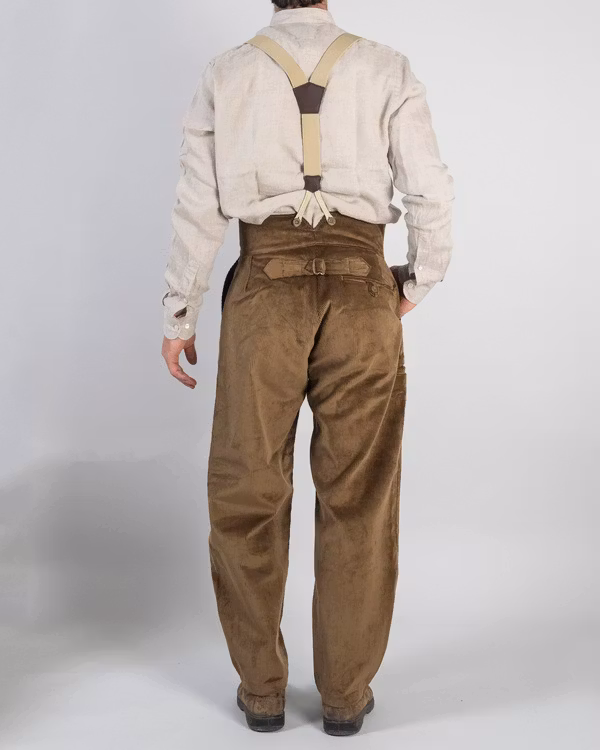 Byxa, manchester, hög midja