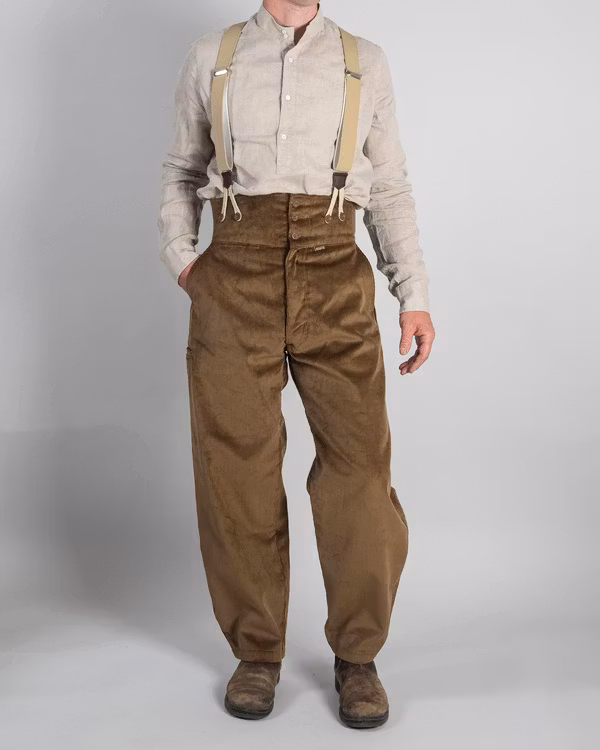 Byxa, manchester, hög midja