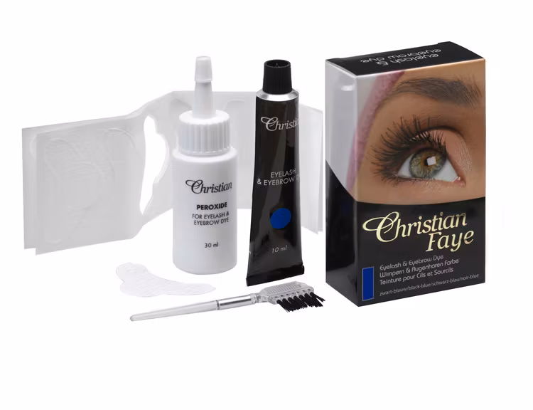 Christian Faye Eyelash & Eyebrow Dye, Blue/Black