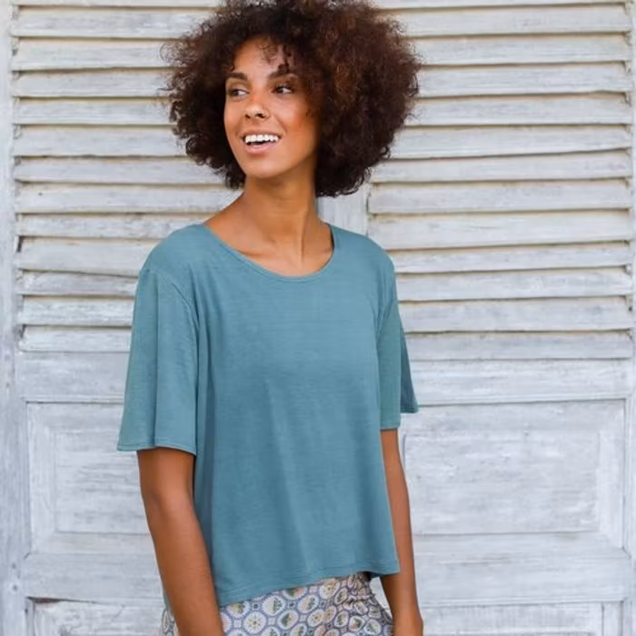 Tröja Moksa Tee Natural Green - från Indigo Luna