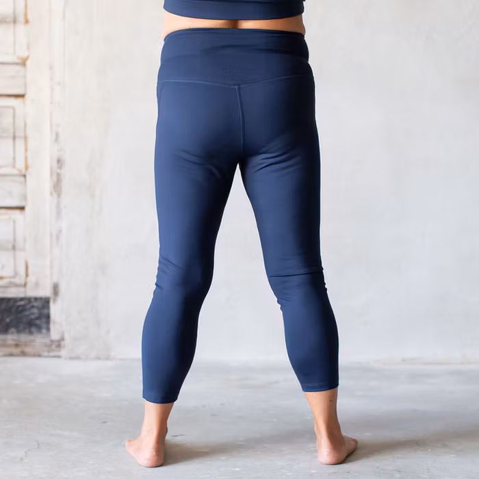 Yoga leggings High rise Midnight Full length - Girlfriend Collective