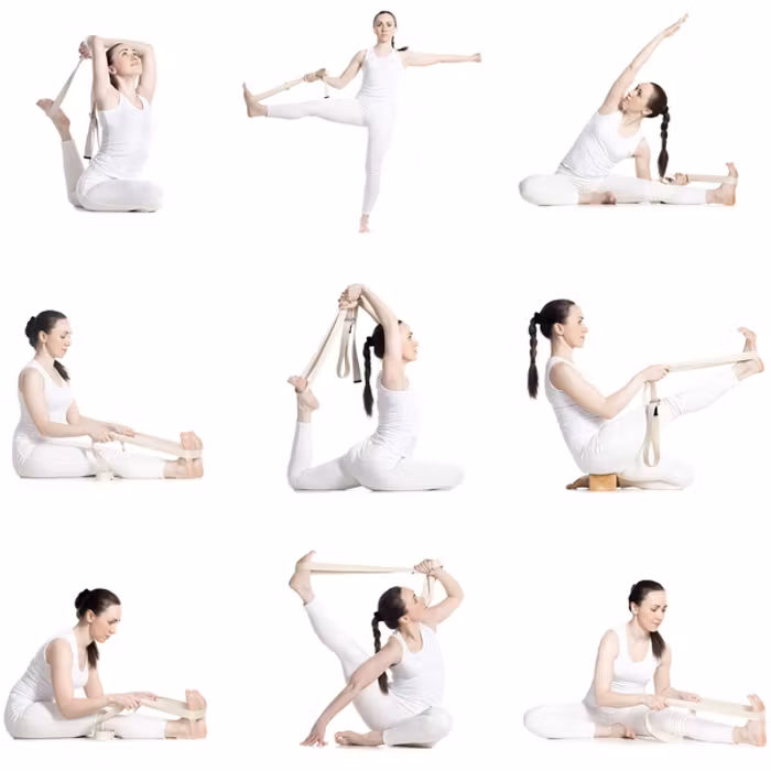 Yogabälte Cotton White - Love Generation