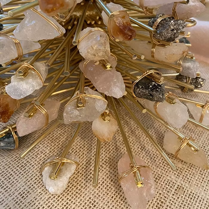 2:A SORTERING Kristall Beach Vibes Sunburst Healing Crystal Grid - Ariana Ost