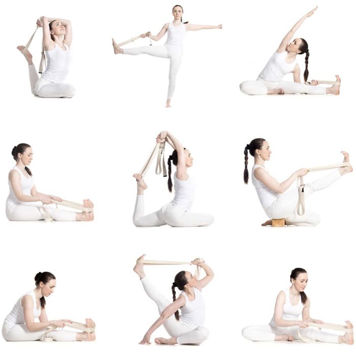 Yogabälte Full Color Golden Flowers - Love Generation