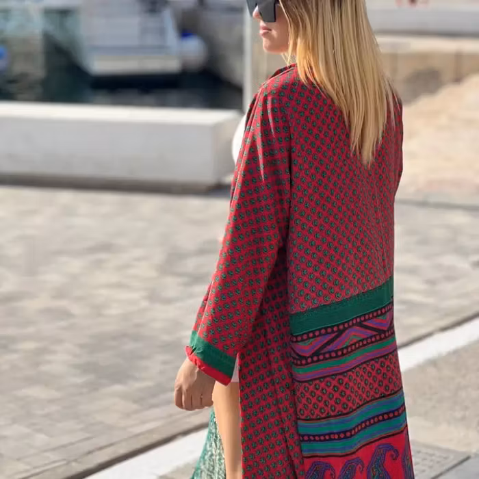 Kimono VÄNDBAR återvunnet silke Nr 19