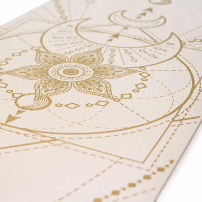 Yoga-Kit Sacred Mandala Ivory Extra Thick 6mm
