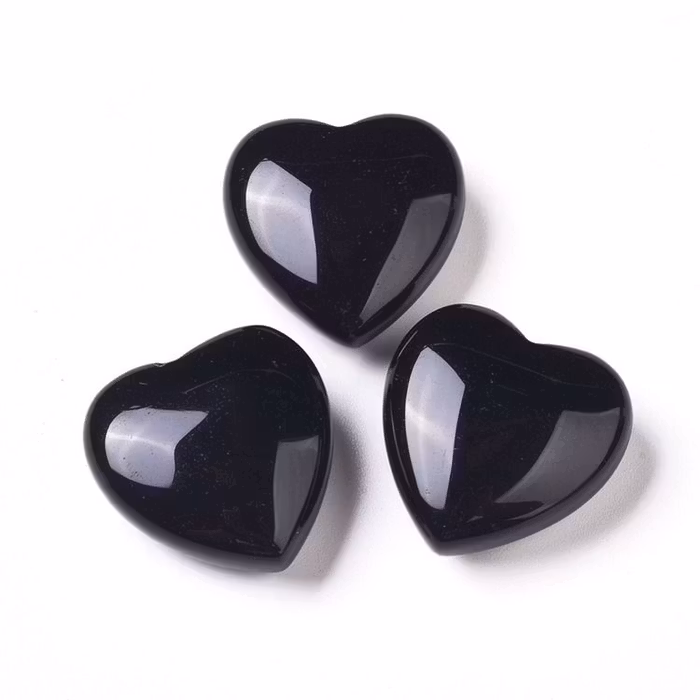 Obsidian kristall hjärta Small