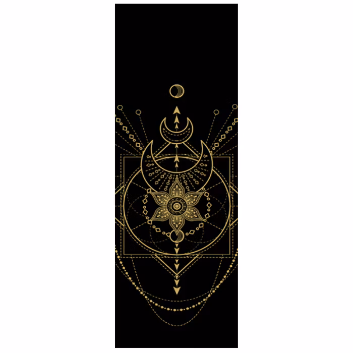 2:a sortering. Yogamatta Sacred Extra Thick Black 6mm - Love Generation