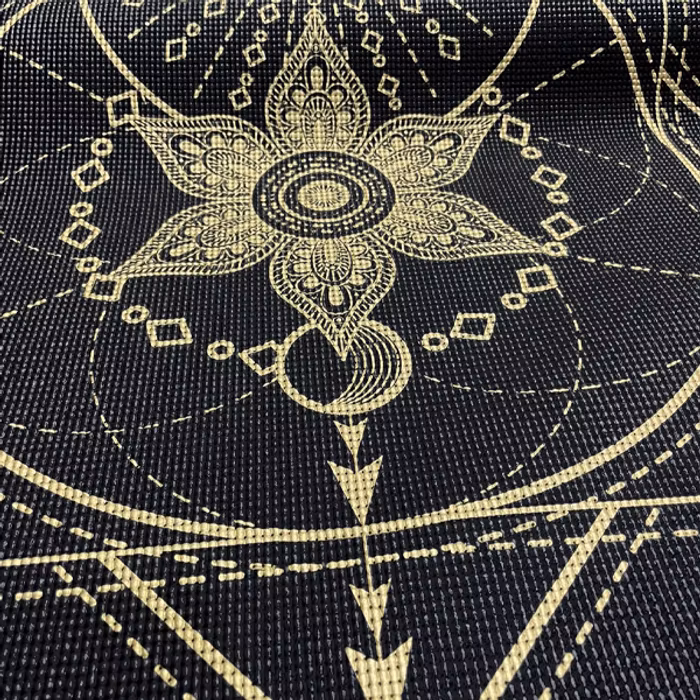 2:a sortering. Yogamatta Sacred Extra Thick Black 6mm - Love Generation