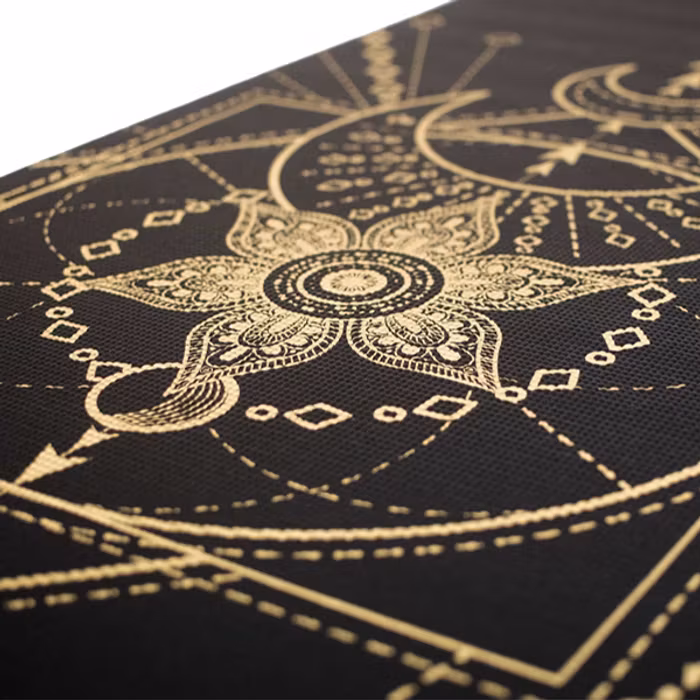 2:a sortering. Yogamatta Sacred Extra Thick Black 6mm - Love Generation