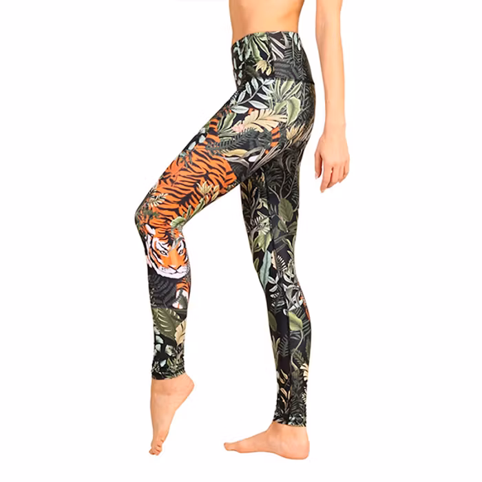 Yogaleggings Festival Denim Floral - Yoga Democracy
