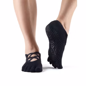 Yogastrumpor Toesox Fulltoe Elle Black - Toesox