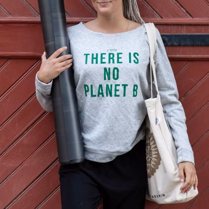 Tröja "There is no planet B" Grå - Soul Factory