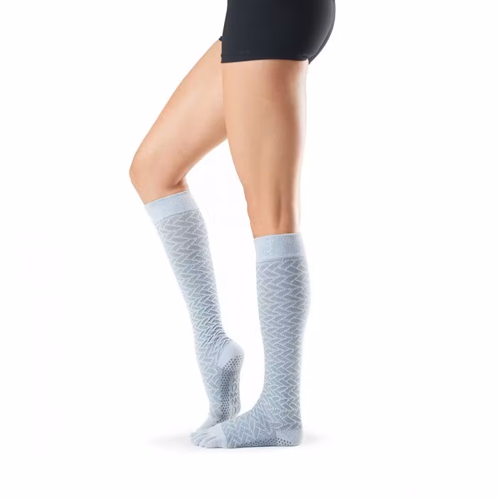 Yogastrumpor Fulltoe Scrunch Knee Frost - Toesox