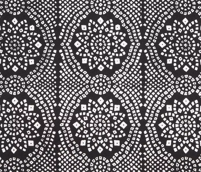 Meditationskudde Chattra Zafu "Black Bandhani" - Chattra