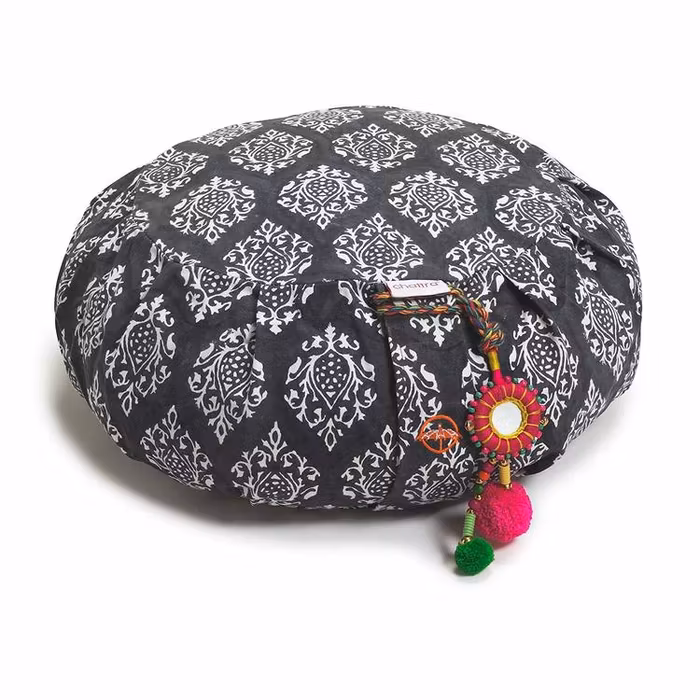 Meditationskudde Chattra Zafu "Charcoal Darpan" - Chattra