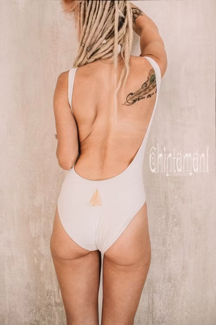 Yoga Bodysuit Atua Tino White - Chintamani Alchemi
