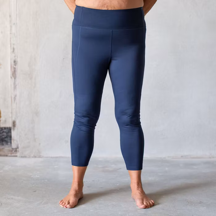 Yoga leggings High rise 7/8 Midnight  - Girlfriend Collective