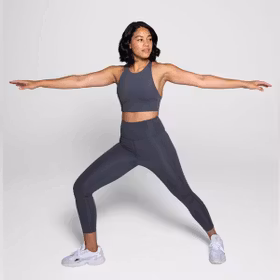 Yoga leggings Compressive High rise Long Smoke Moon  - Girlfriend Collective Yoga leggings Compressive High rise Long Smoke Moon  - Girlfriend Collective