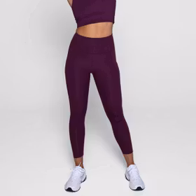 Yoga leggings Compressive High rise Long Plum  - Girlfriend Collective Yoga leggings Compressive High rise Long Plum  - Girlfriend Collective