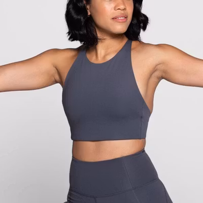 Sport-BH Yoga Topanga Smoke Moon - Girlfriend Collective Sport-BH Yoga Topanga Smoke Moon - Girlfriend Collective