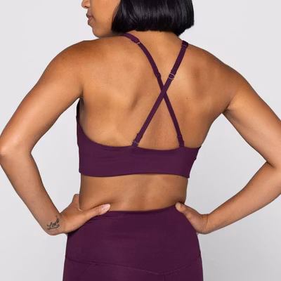 Sport-BH Yoga Topanga Plum - Girlfriend Collective Sport-BH Yoga Topanga Plum - Girlfriend Collective