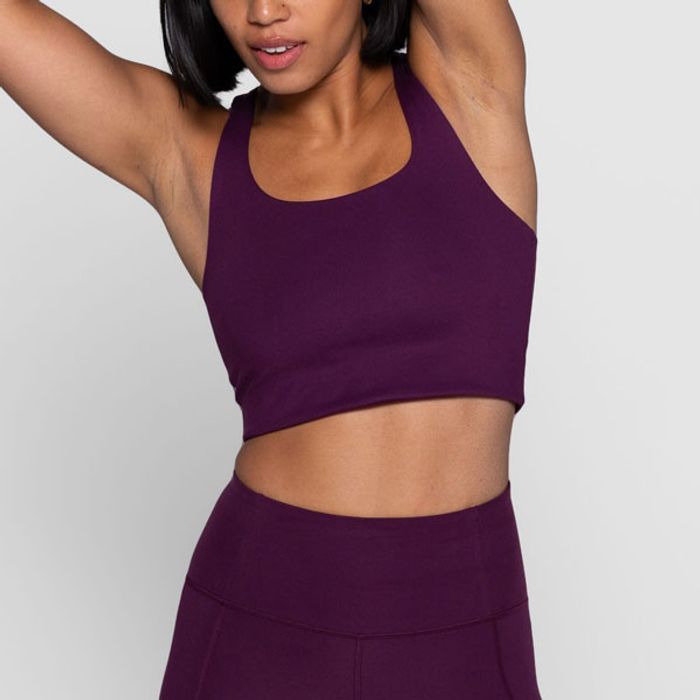 Sport-BH Yoga Paloma Plum - Girlfriend Collective