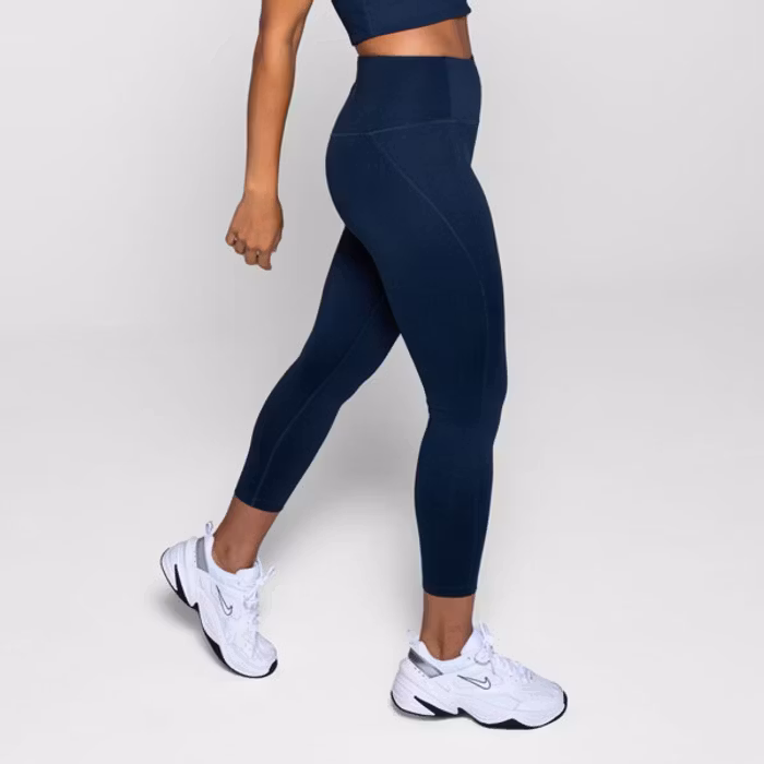 Yoga leggings High rise 7/8 Midnight  - Girlfriend Collective