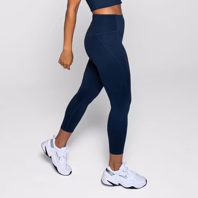 Yoga leggings High rise 7/8 Midnight  - Girlfriend Collective