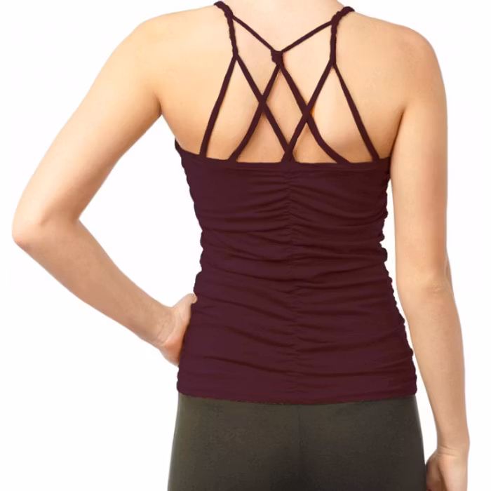 Yogalinne Cable Top Wine - Mandala
