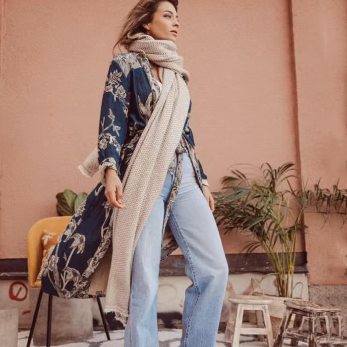 Exklusiv kimono "Deep Blue Sea" - Brahmaki