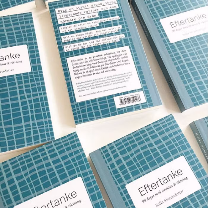 Bok "Eftertanke - 90 dagar med struktur & riktning" - Sofia Sivertsdotter