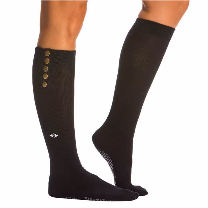 Yogastrumpor Knee High Stella Grip Ebony - Tavi Noir