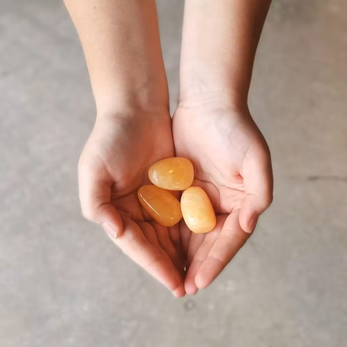 Kalcit kristall Orange tumlad