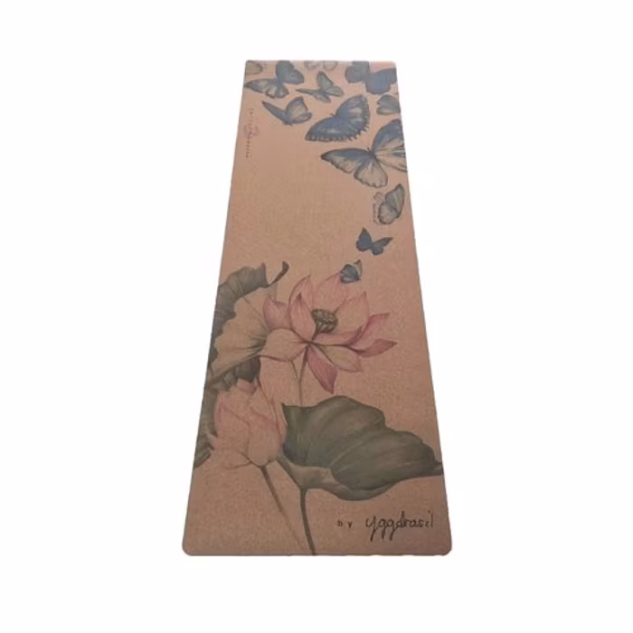 Yogamatta travelmat Kork "The practice of life" - Yggdrasil