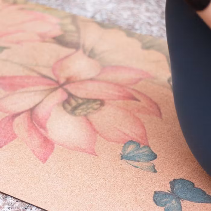 Yogamatta travelmat Kork "The practice of life" - Yggdrasil