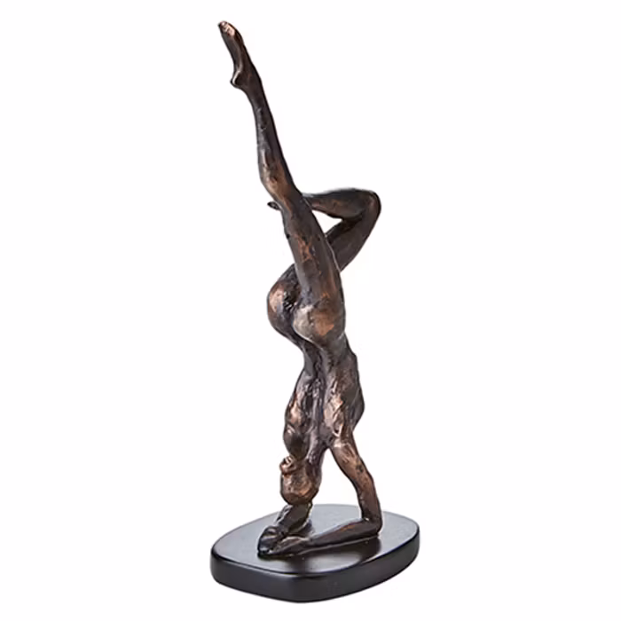 Staty Yoga Brons/Svart Upp och Ner